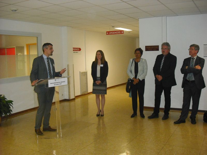 M. Mathieu ROCHER, Directeur, pendant son discours