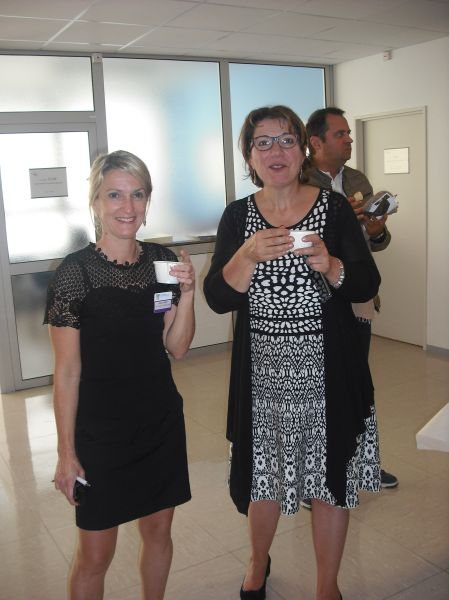 Mme FRITZ, Coordonnatrice des soins du CHIL et Mme ZINCK, Directrice des soins du CH de Haguenau