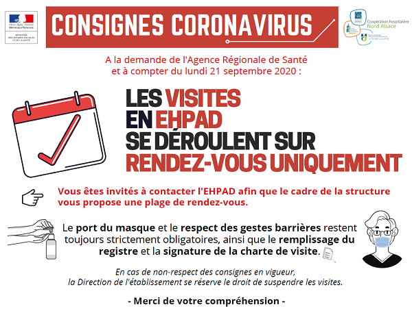 Consignes visites en EHPAD COVID-19 Consignes visites en EHPAD COVID-19